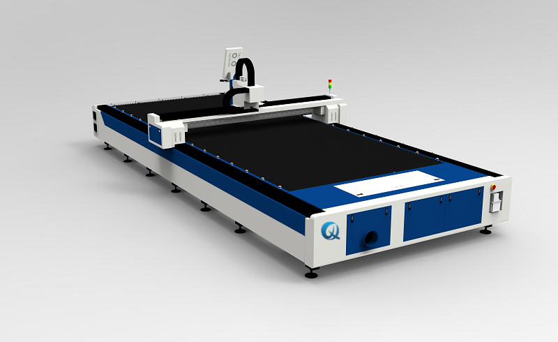 QH - 8020F Beveling Cutting Single Platform Open Type Sheet Metal Laser Cutting Machine