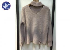 China V And Mock Neck 2 In 1 Womens Knit Pullover Sweater For Spring Eco - Friendly on sale