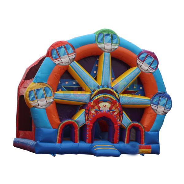 Ferris Wheel Inflatable Combo Bounce House / Commercial Jumping Castle