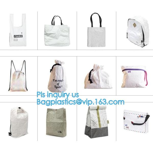 Eco-friendly Waterproof Tear Resistant Recyclable Dupont Tyvek Kraft Paper Storage Fabric Material for Laundry Bag