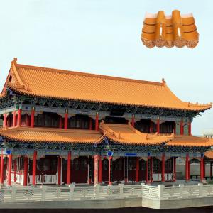 China Temple Pavilion Villa Style Chinese Glazed Roof Tile 1985N  no peeling on sale
