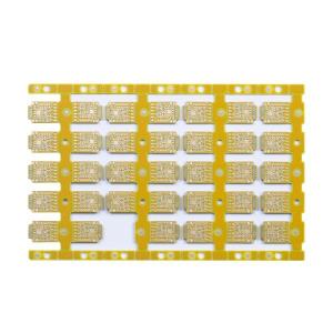 China 0.8mm 4 Layer HDI PCB Board Yellow Color 1OZ Finished Immersion Gold on sale