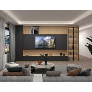 China CE Modern Home Hotel Wooden Furniture Floating TV Cabinet Adjustable on sale