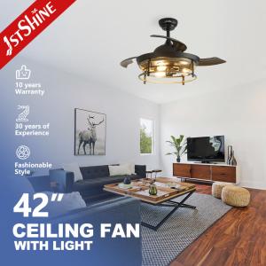 Wholesale 42 inches Invisible Blade Ceiling Fan Farmhouse Style With Light from china suppliers