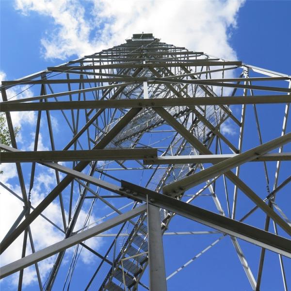 Galvanized Steel Self Supporting Lookout guard tower fire lookout towers