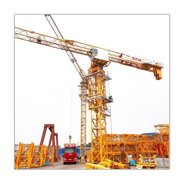 ZTT156 Flattop Tower Crane 6t Capacity 65m Jib Length 1.3t Tip Load Hot Sale Small Hoisting Equipment