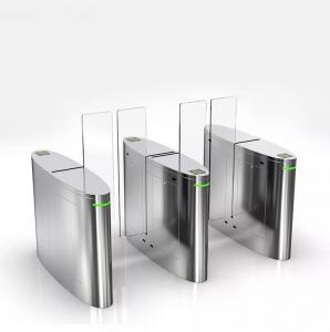 Wholesale High Security Access Control Turnstiles Pedestrian Entry Exit Optical Sliding Turnstile from china suppliers