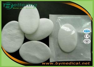 China Disposable Surgical Absorbent Cotton Dressing , Non Adhesive Oval Eye Pads Covered on sale