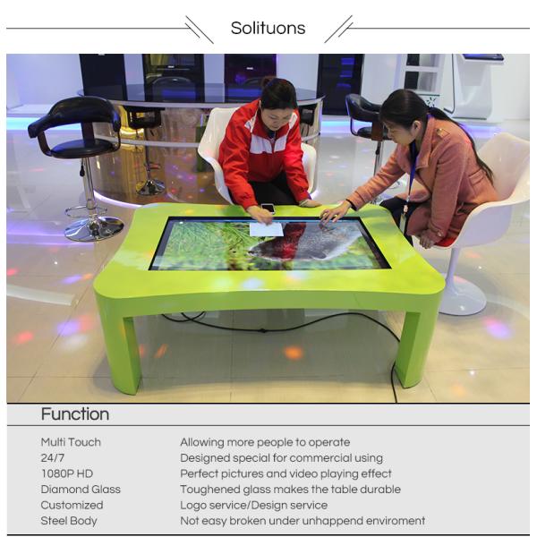 TFT Multitouch Drafting Table 43Inch Smart Touch Screen Table 240V