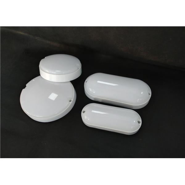 Wall Mounted Round Bulkhead Lamp 18W IP65 Plastic Super Slim Frame Shiny Surface