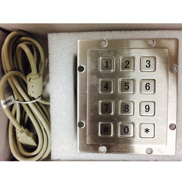 Access Control IP65 Waterproof Stainless Steel Function Keypad 12 Keys Numeric