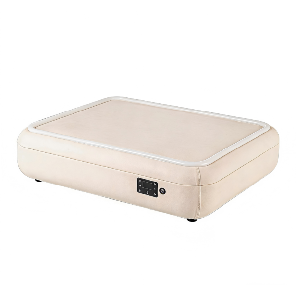 Temperature Control Wool Pet Mat Smart Heating Massage LED Lights Soft Cushion Non Slip Removable Washable