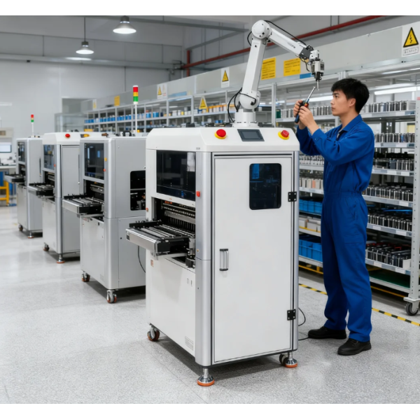 Mobile intelligent surface mount workstation (flexible production line type)
