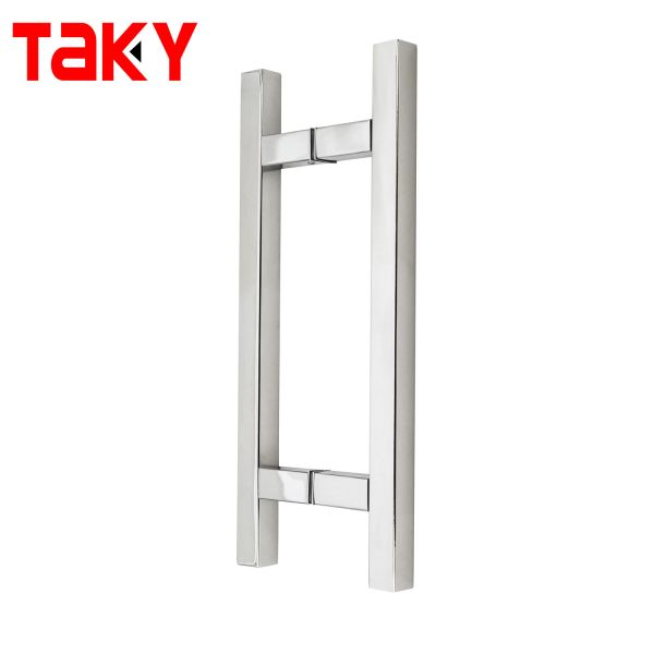 Easy Install Stainless Steel Tube Door Handle Mirror Finish Long Push Pull Handle