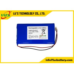 China 3.7V 10000mAh Lithium Polymer Battery LP8870129 custom 3S1P lipo battery pack 11.1volt 10AH on sale