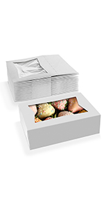 B06XWB8ZRC B07WGJ8GGB Moretoes MT Products Bakery Box cake boxes  treat boxes bakery boxes window