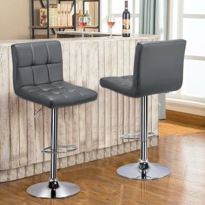 Modern Bar Stools Height Adjustable Counter Height Barstools Swivel Chair
