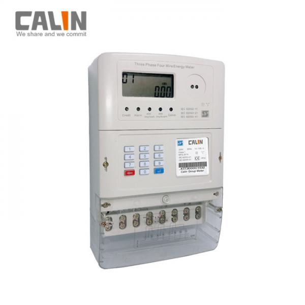 Quality LCD Display STS Prepaid 3 Phase Electric Meter With Automatic Meter Reading System for sale