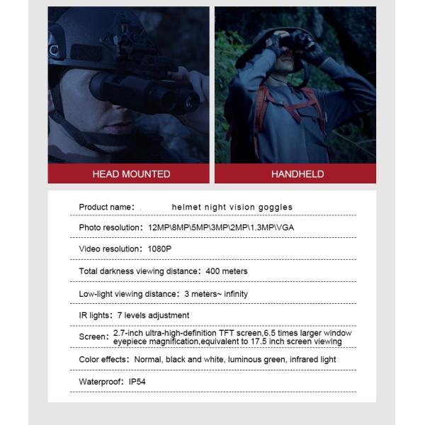 HD 12 Mega Pixels Digital Night Vision Camera Binocular Infrared Scope