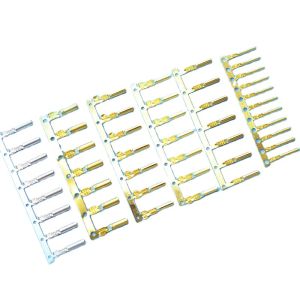 Wholesale QWT 1.5mm2 3mm2 Medical Naked Double Wire Connector Non-insulated Female Bullet Tube Type Brass Crimp Terminals from china suppliers