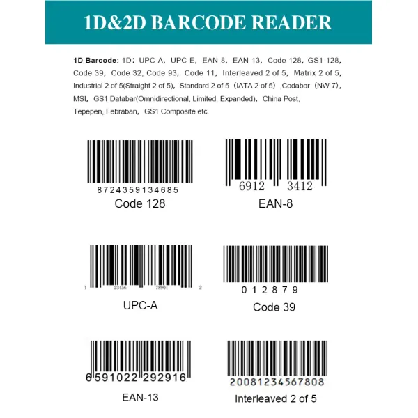 Small Embedded 2D Barcode Scanner with 1280*800 Image Sensor 50mm~750mm Depth of Field and 1.2m Drop Height