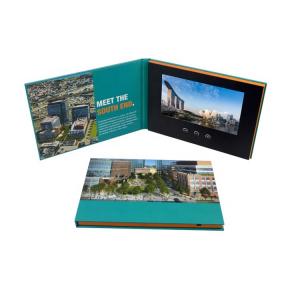 Advertising Promotion Video Brochure Card 7 Inch Lcd Video Book Four Color Printing