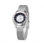 Elegance Women Jewelry Watch / Stainless Steel Mesh Watches , Quartz Movement