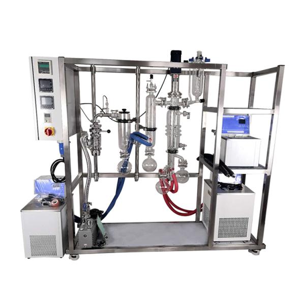 Wiped Film Distillation Equipment SS304 Ethanol Distillation CBD Hemp Oil