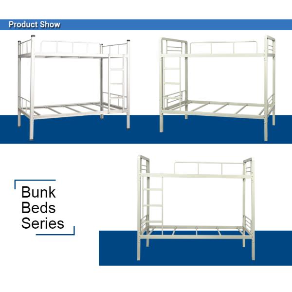Light Grey 45kgs 0.42 CBM Metal Bunk Beds