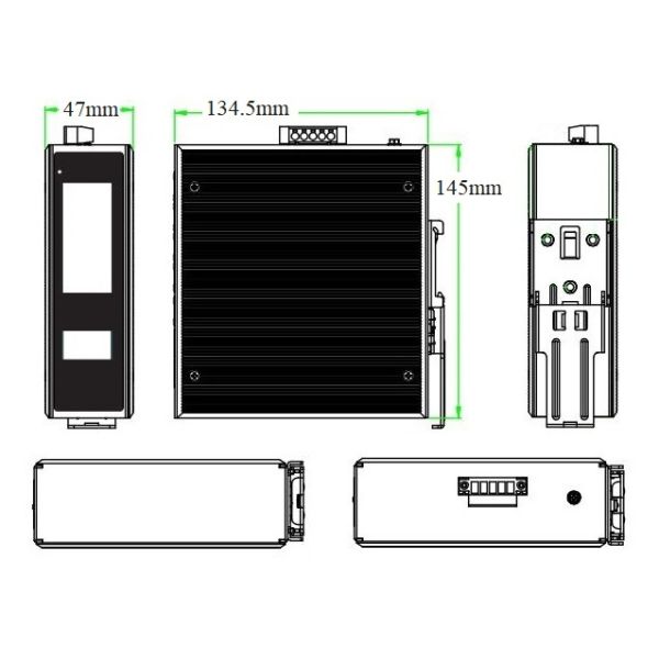 10-port Gigabit Industrial Ethernet Switch with Wire Speed Forwarding and Stable Operation