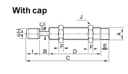 25mm Stroke Oil Shock Absorber For Automation Coveyor System , Hydraulic speed controller
