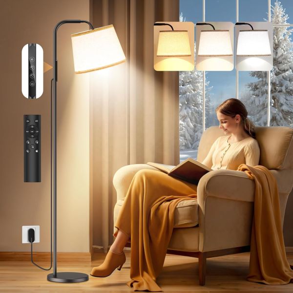 10000 Lux Light Therapy Floor Lamp with Remote Control and Adjustable Brightness for Home and Office