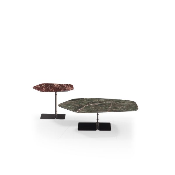 Living Room Home Furniture Minimalist Irregular shape Coffee Table Set Marble Table Top