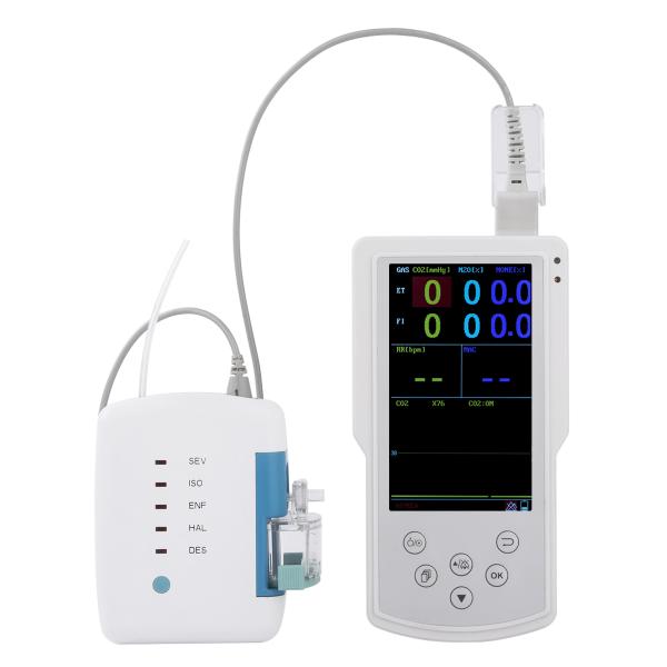 Handheld anesthesia agent Gas Analyzer BBL419 for EtCO2, FiCO2, RR, EtN2O, FiN2O, EtAA, FiAA