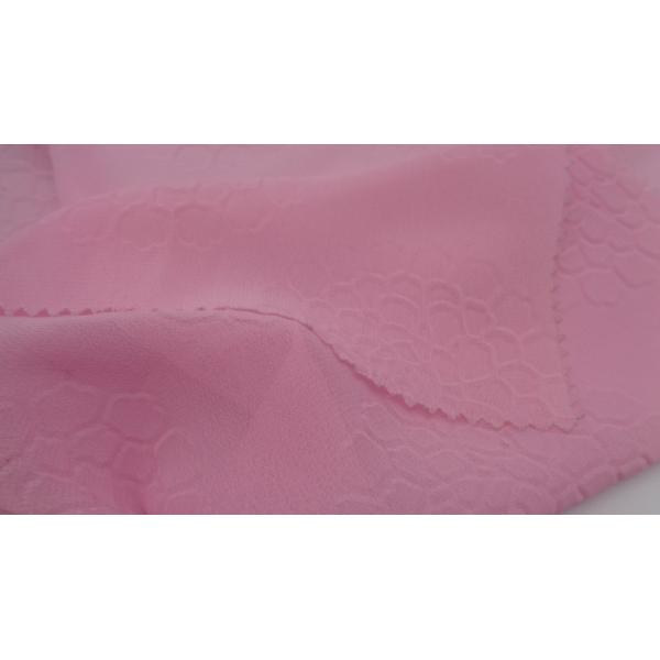 35G Wrinkle Dyed Flower Pattern 100% Polyester Chiffon Fabric 150Cm Breathable