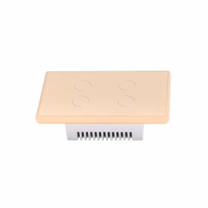 Black 600W Tuya Smart Switch Tempered Glass Light Switch 86x86