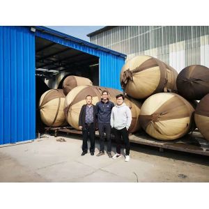 Ship To Ship Pneumatic Boat Rubber Fender With Tyre Chain Net