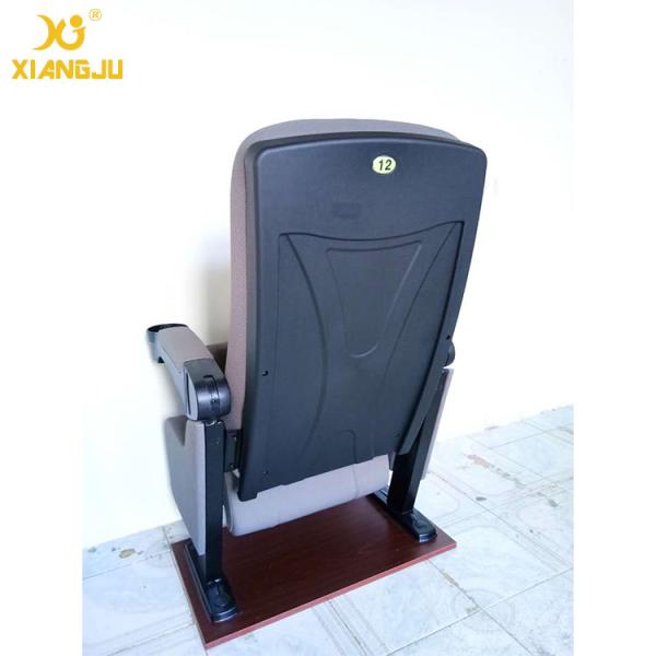 Ergonomic Backrest Fabric PP Cinema Theater Chairs With Cup Holder