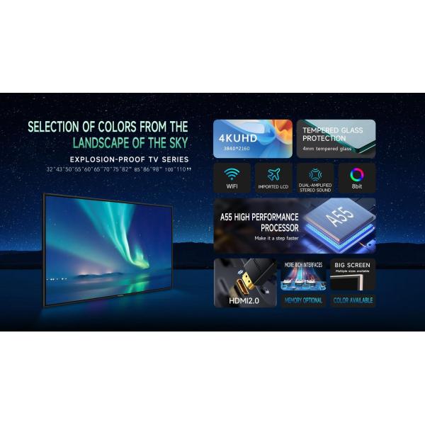 110-inch 4K UHD Smart TV - Ultimate Commercial Display Solution, Large-format Professional Display, Cinematic 4K Resolution