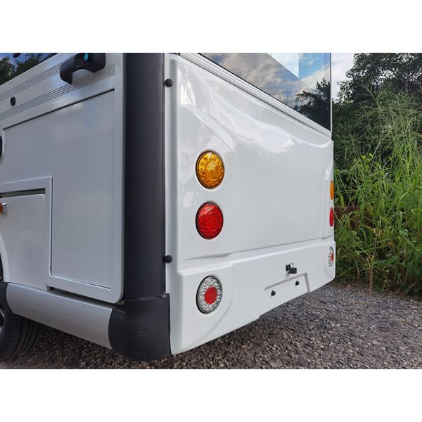 14 Seats Electric Sightseeing Bus with Door 72V Motor & Controller Lithium Battery High Climbing Ability Support Long Range