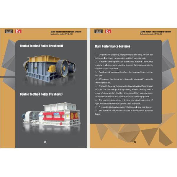 650-800TPH Double Roll Crusher High Capacity Double Tooth Roller Crusher Dual Motor