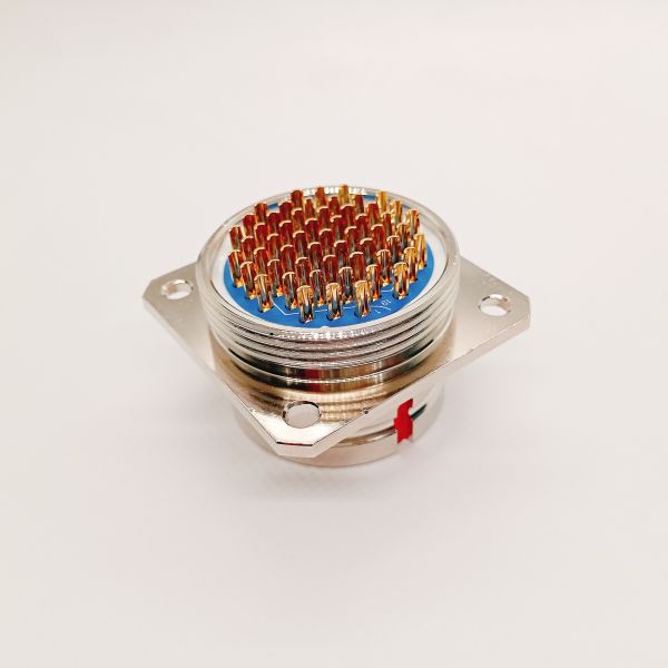 Y3A Series 55-position Circular Connector with Aluminum Alloy Shell and 1500V Withstand Voltage for Aerospace Applications