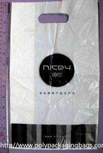 China Die cut handle bag  for shopping／Pe Die Cut Handle Bagsplastic Bags on sale