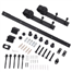 6.6' T-Shaped Heavy Duty Barn Door Rollers And Tracks Hanging Rail Exterior
