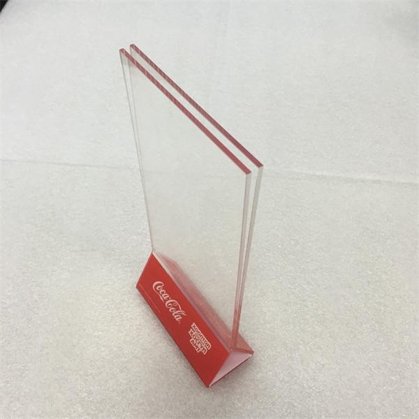 2016 custom made a4 acrylic menu display ,rotating display rack