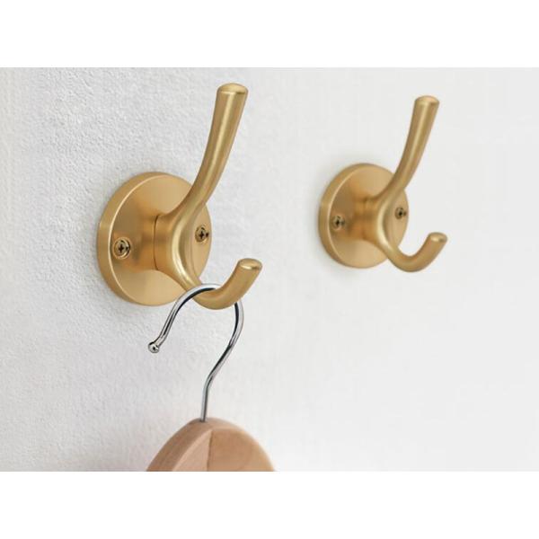 Simle Modern Cap Holder Brushed Brass Bag Holder Zinc Cloth Hook Bathroom Hardware Fittings