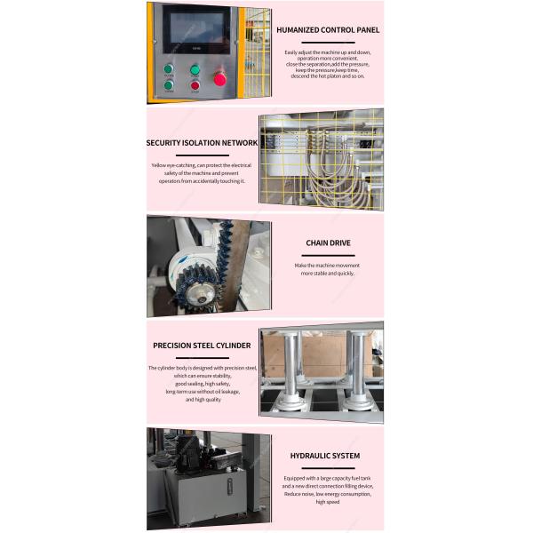 PH160 5layer auto control temperature hydraulic plywood hot press machine for woodworking