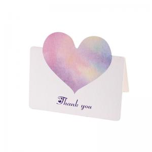 Wholesale In Stock Ready To Ship Thank You Card Heart Shape Decoration Gift Card from china suppliers