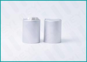 Wholesale Matt Silver Aluminum Disc Top Cap , Press Caps And Closures For Shower Gel from china suppliers