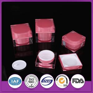 Wholesale Empty Acrylic Skincare Plastic Double Wall Cosmetic Packaging Jar 20G With Screw Lids from china suppliers